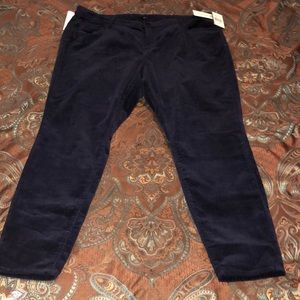 Blue corduroy jeans